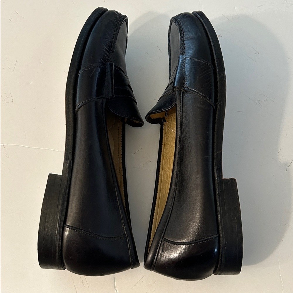 Dexter Men's Elegant Black Slip-On Penny Loafers size 11 made in USA - Picture 11 of 13